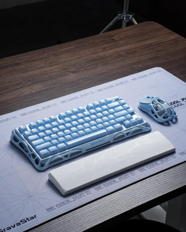Alt view image 7 of 7 - 75% Keyboard Wrist Rest Pad - White