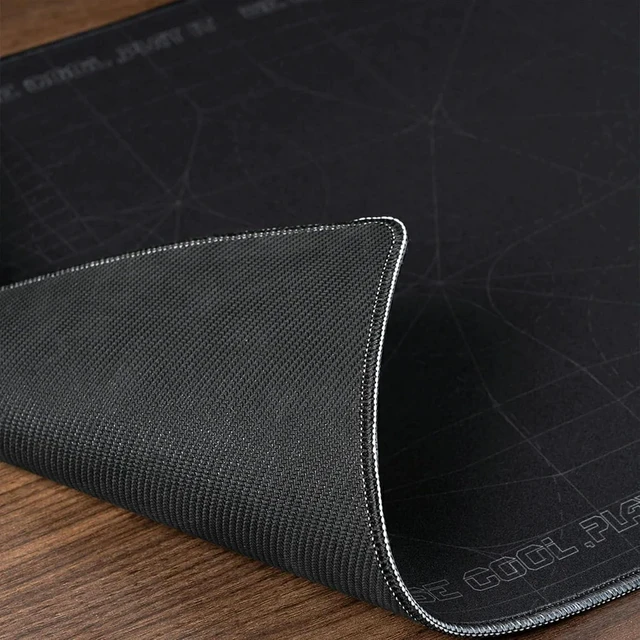 Alt view image 3 of 3 - Large Gaming Mouse Pad with Non-Slip Rubber Base,Stitched Edge,Desk mat for Laptop,Computer & PC, Wristing Pad for Gamer,Office & Home-Black