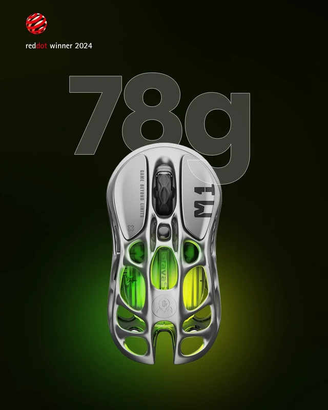 Alt view image 5 of 7 - Mercury M1 Pro Tri-Mode Wireless Gaming Mouse