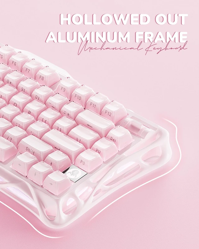 Alt view image 5 of 7 - Mercury K1 Keyboard & M1 Pro Mouse - Sakura Pink