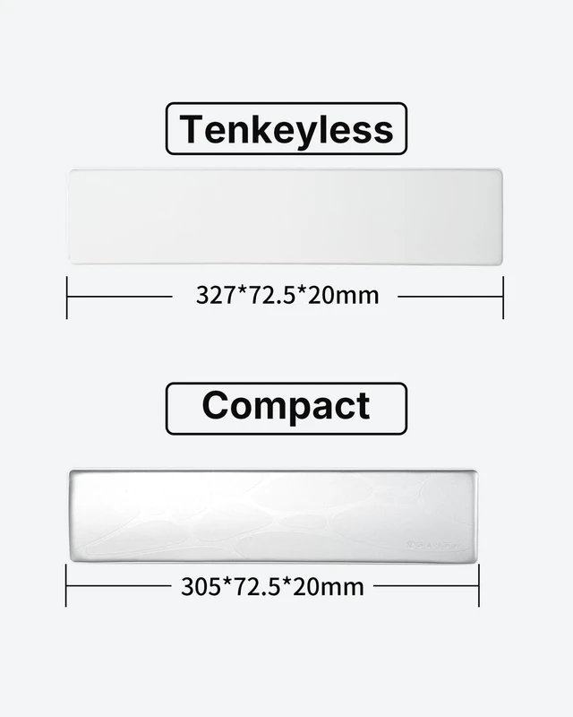 Alt view image 5 of 7 - Mercury V60 pro Keyboard Wrist Rest Pad - Sliver
