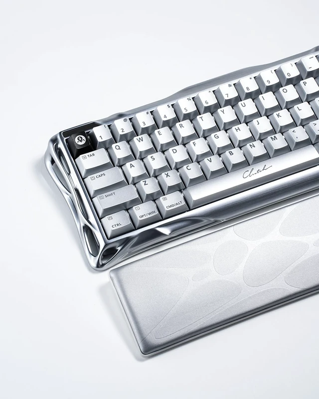 Alt view image 6 of 7 - Mercury V60 pro Keyboard Wrist Rest Pad - Sliver