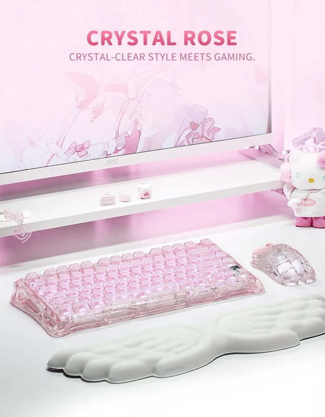 Alt view image 2 of 7 - Mercury K1 Lite 75% Wireless Mechanical Gaming Keyboard RGB