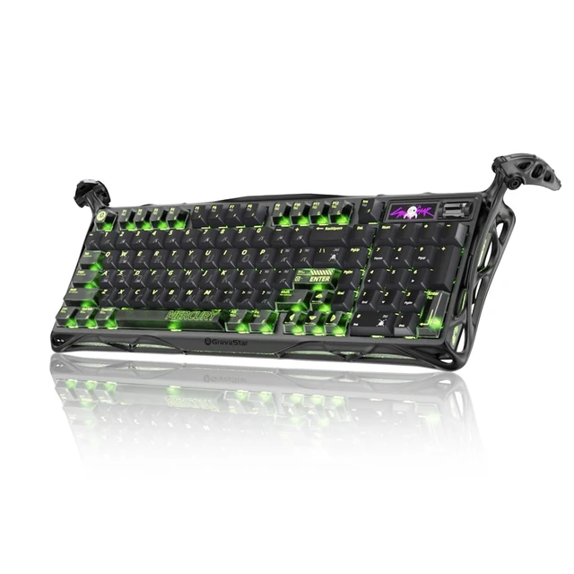 Alt view image 2 of 7 - Mercury K98 Pro 98 Keys Wireless Mechanical Gaming Keyboard