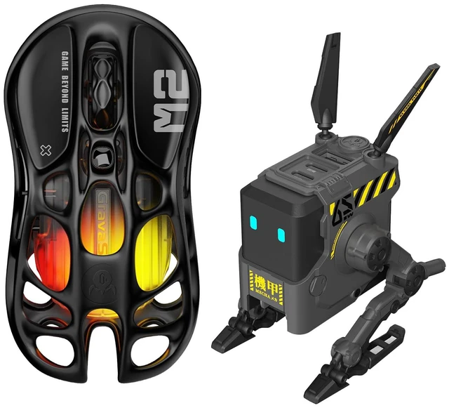 Main image of Mercury M2 Wireless Gaming Mouse with GravaStar Alpha65 Robot Fast GaN Charger Block