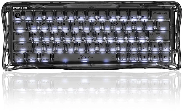 Main image of Mercury V60 HE Gaming Keyboard, Onyx Crystal
