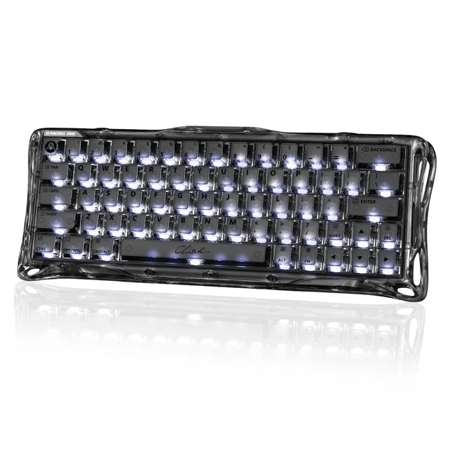 Alt view image 7 of 7 - Mercury V60 HE Gaming Keyboard, Onyx Crystal
