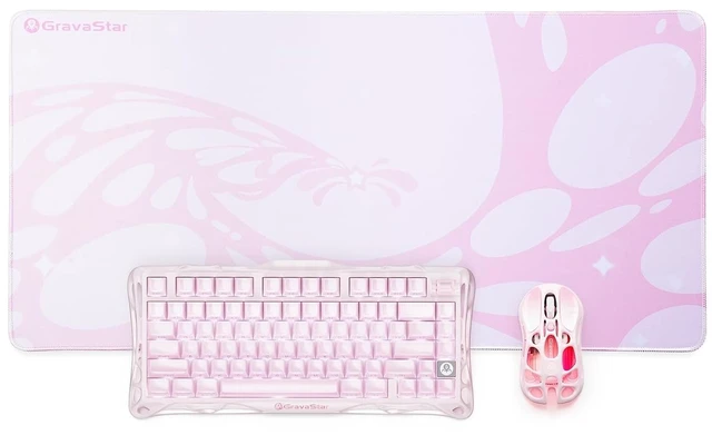 Main image of Mercury K1 Keyboard & M1 Pro Mouse & Mouse Pad - Sakura Pink