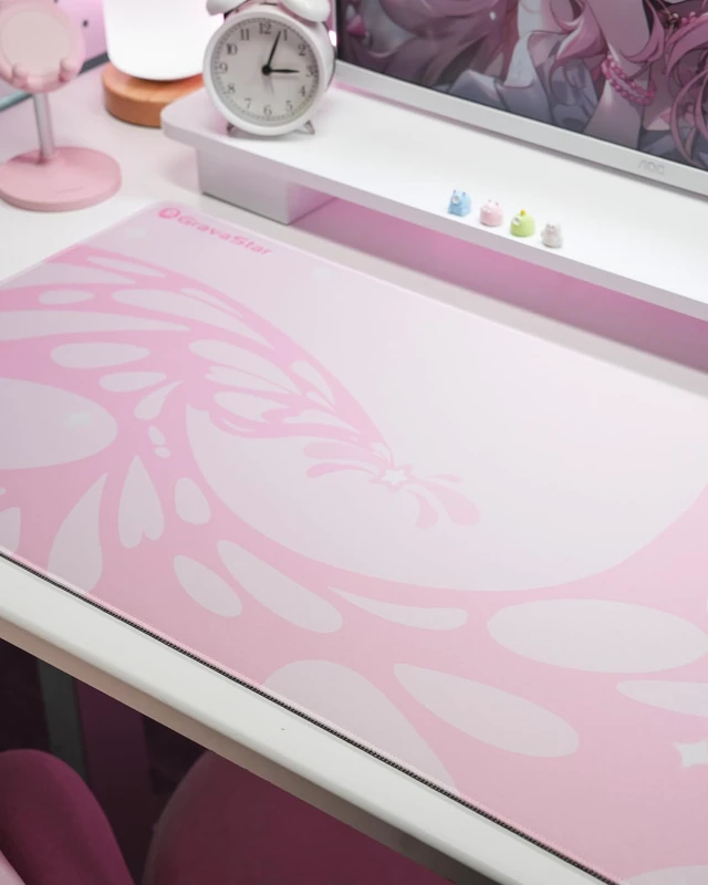 Alt view image 6 of 7 - Mercury K1 Keyboard & M1 Pro Mouse & Mouse Pad - Sakura Pink