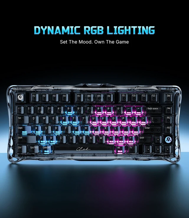 Alt view image 4 of 7 - Mercury V75 Hall Effect Gaming Keyboard (Onyx Crystal, RT 0.01mm)