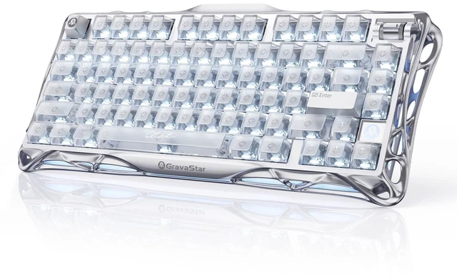Main image of Mercury V75 Hall Effect Gaming Keyboard, 75%, Silver Frost