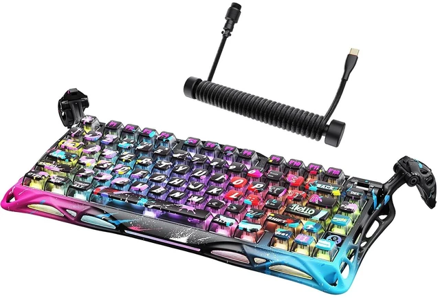 Main image of Mercury V75 Pro Special Edition - Neon Graffiti, with Coiled Aviator USB Cable Combo