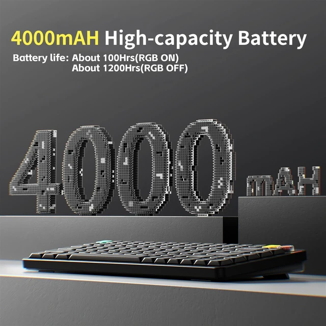 Alt view image 5 of 7 - Air75 V3 Wireless Mechanical Keyboard with Multi-Function Knob