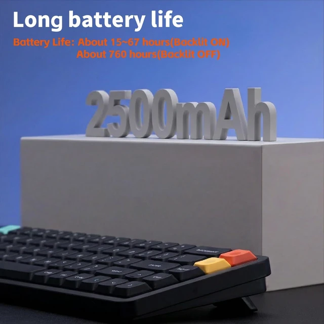 Alt view image 6 of 7 - Air65 V3 Wireless Mechanical Keyboard with Multifunctional knob