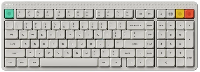 Main image of Node100 Wireless Mechanical Keyboard, Hot Swappable Custom Low Profile Keyboard, 103 Keys Computer Gaming Keyboards, Supports Touch Gestures, PBT Keycaps, RGB Backlit, Bluetooth/2.4GHz/USB-C