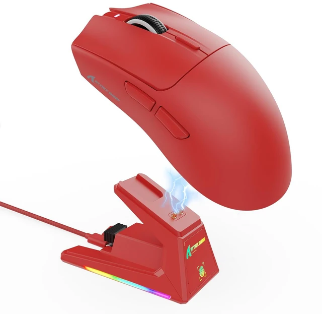 Main image of X1 Ultralight Tri Mode Wireless 40000 DPI Gaming Mouse-Red