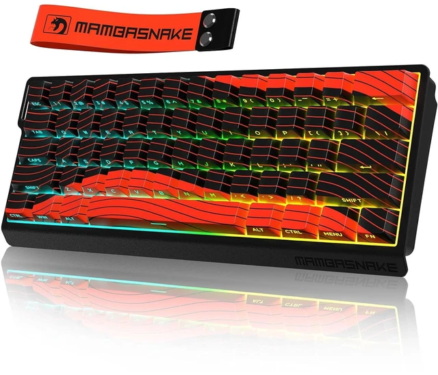 Main image of MAMBASNAKE X60 HE Wireless 8K Mechanical RT Keyboard-Black Red