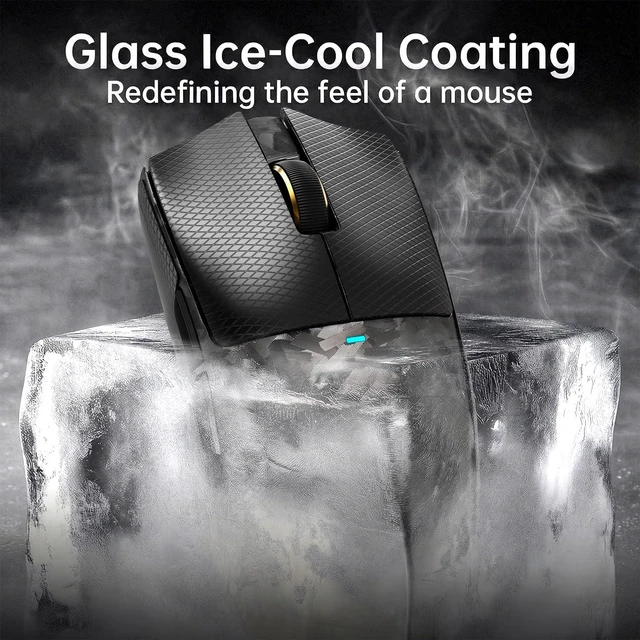 Alt view image 7 of 7 - X11 Ultra 8K Carbon Fiber Tri Mode Wireless Gaming Mouse-Black