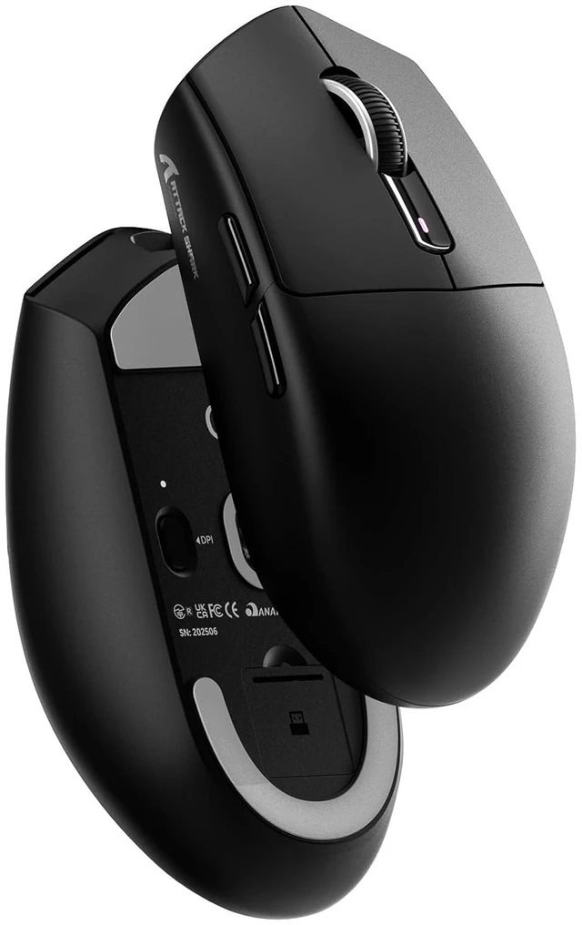 Main image of Attack Shark G3 Ultralight 59g Wireless Gaming Mouse-Black