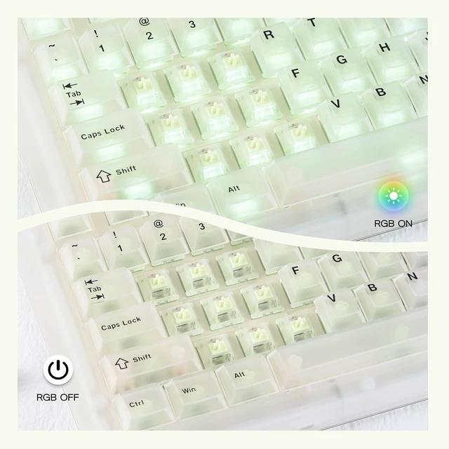 Alt view image 3 of 7 - Mossy Silent Mechanical Switch Set, 37gf Linear, Pre-Lubed, 100 PCS
