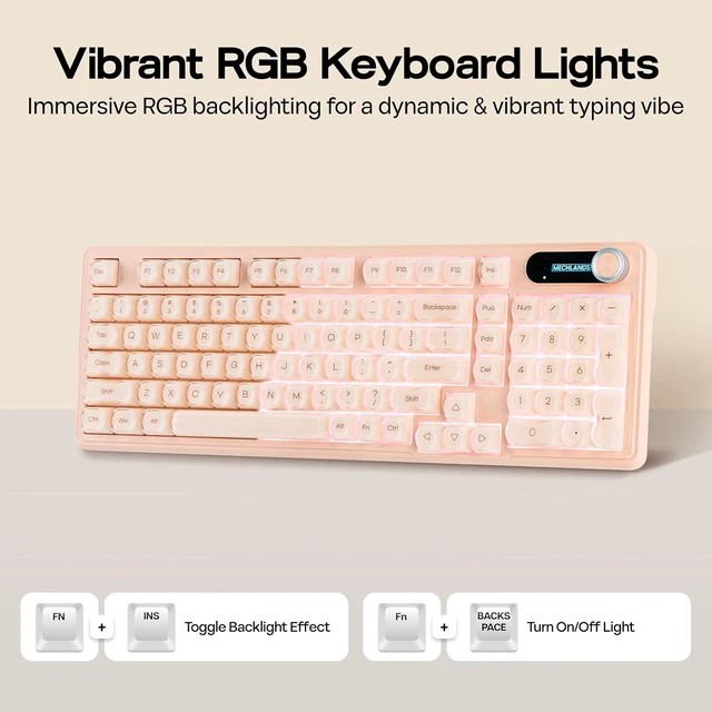 Alt view image 6 of 7 - M98 Silent Office Keyboard with Number Pad, 3 Modes Wireless