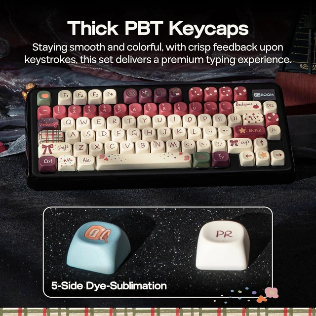 Alt view image 6 of 7 - Keycap Set - All My Faves, 133 Keys, MOA Profile, PBT Keycaps