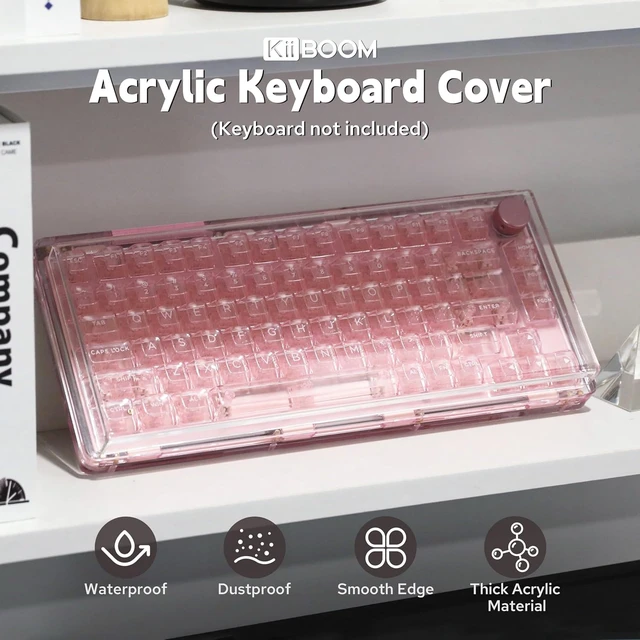 Alt view image 6 of 7 - CIDOO QK75 VIA Programmable 75% Compact Keyboard with KiiBoom Premium Acrylic Transparent Keyboard Dust Cover