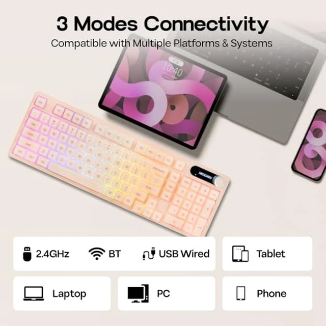 Alt view image 5 of 6 - M98 Silent Office Keyboard with A700 Gaming Headset