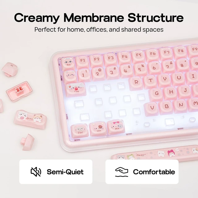 Alt view image 4 of 7 - X100 PRO Membrane Gaming Keyboard with Number Pad with A700 Gaming Headset