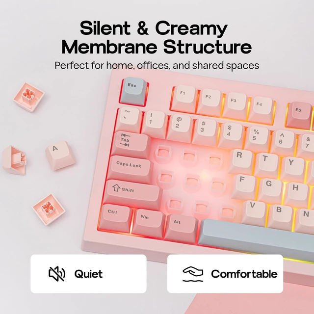Alt view image 4 of 7 - S102 Membrane Gaming Keyboard with G7 Gaming Headset
