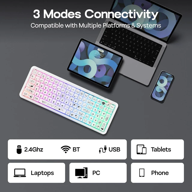 Alt view image 5 of 7 - X100 PRO Membrane Gaming Keyboard with Number Pad with A700 Gaming Headset