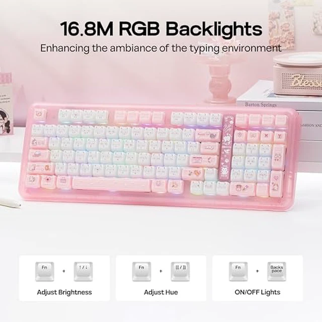 Alt view image 4 of 7 - Phantom98 Lite Gaming Keyboard with AJAZZ AJ139 V2 MC Gaming Mouse