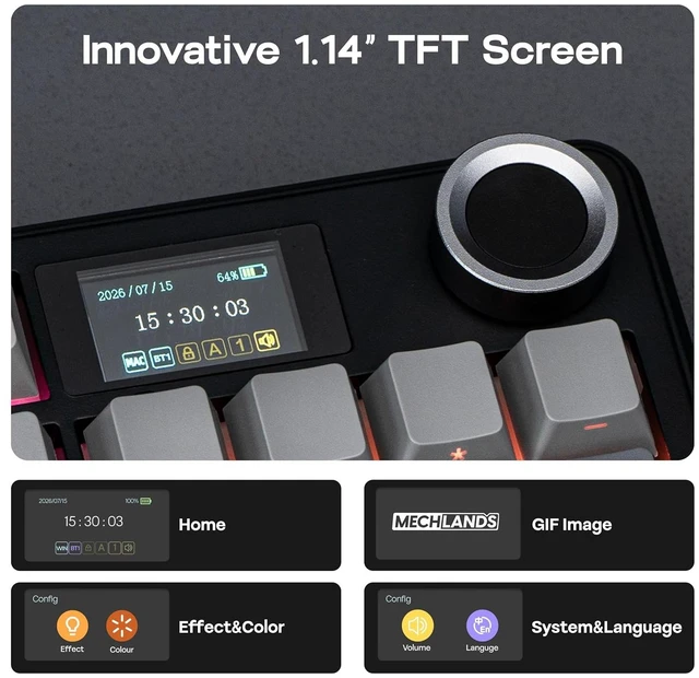 Alt view image 4 of 7 - Aula F99 MAX Mechanical Keyboard with AJ139 V2 MC Gaming Mouse