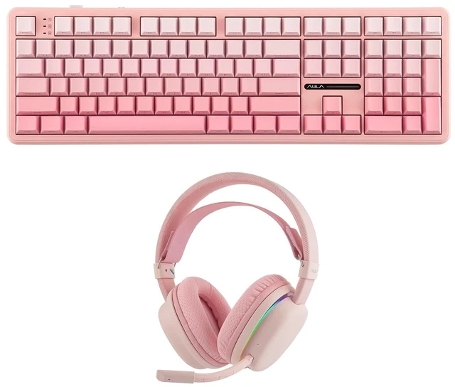 Main image of Aula F108 100% Mechanical Keyboard with G7 Wireless Gaming Headset