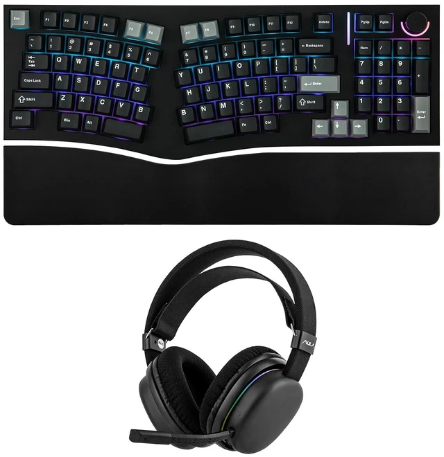 Main image of Feker Alice98 Ergonomic 98 Keys Custom Mechanical Keyboard with Aula G7 Gaming Headset
