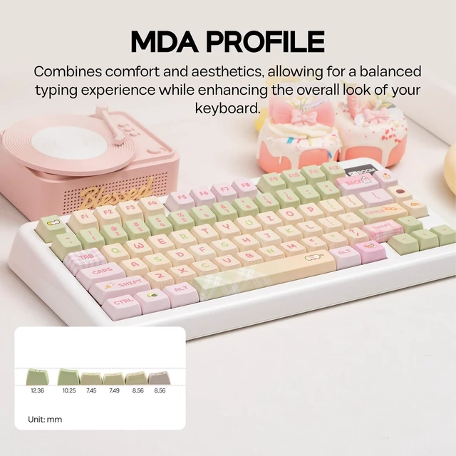 Alt view image 4 of 6 - x Ydmochi Sweet Dango Dream Keycap Set, 142 Keys, MDA Profile