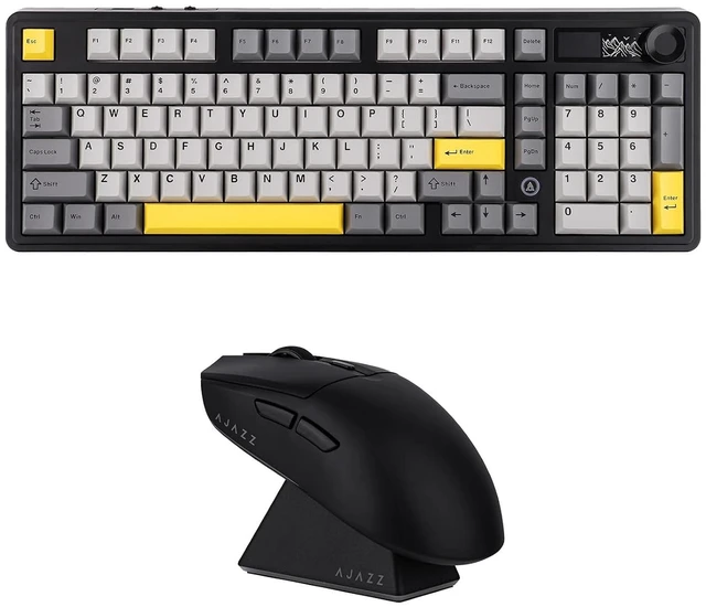 Main image of AJAZZ AK980 96% Gaming Keyboard with AJ139 V2 MC Gaming Mouse with Charging Base