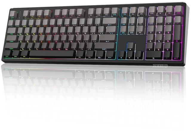 Main image of EPOMAKER TH108 Full Size Mechanical Keyboard, Wireless Gaming Keyboard, 8000mAh Battery, Creamy Gasket, 108 Keys, Hot Swap, Custom Driver, RGB Backlights (Black, Creamy Jade Switch)