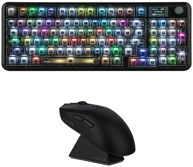 Main image of F-NB98 Transparent Keyboard with AJ139 V2 MC Gaming Mouse with Charging Base