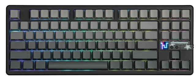 Main image of Aula F87 PRO V2 Wireless Gaming Keyboard with 10000mAh Battery, 8K Polling, SOCD/MT/TGL, BT/2.4GHz/Wired, Hot Swap TKL Mechanical Keyboard with Creamy Gasket, RGB Backlit (Black Gradient)