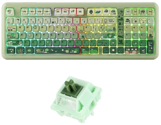 Main image of Phantom98 Lite Gaming Keyboard with Matcha Latte V2 Switch Set