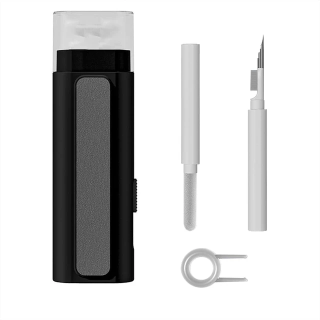 Main image of 6-in-1 Keyboard Cleaner Kit Laptop Portable Cleaning Pen with Brush, Key Puller Compatible with ipad, iPod, Earbuds, Earphone, Keyboard,Phone, Screen (Black)