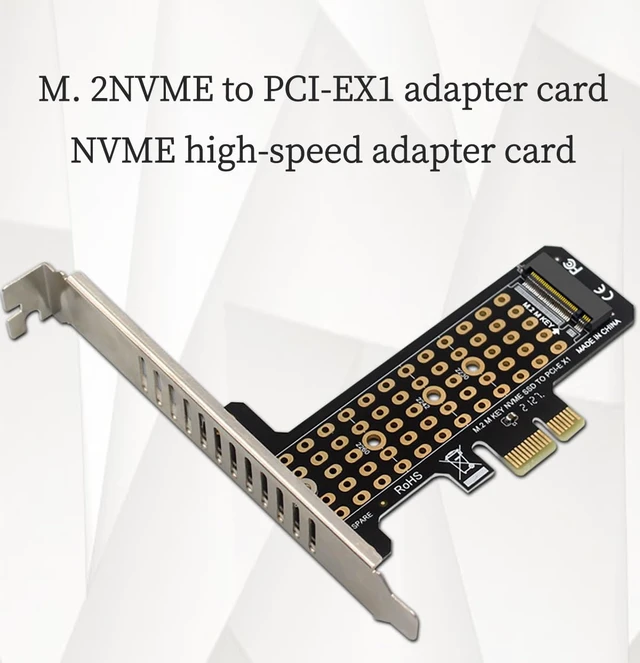 Alt view image 3 of 7 - PH41-X1 32Gbps M.2 SSD to PCIe 4.0 X1 Adapter Expansion Card Support PCle X1 X4 X8 X16 Compatible with M.2 NVMe SSD 2230 2242 2260 2280 (Half Height)