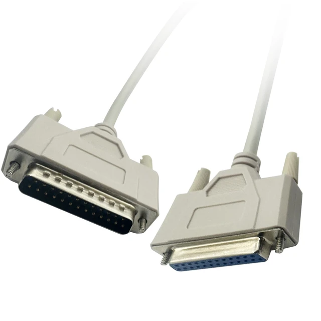 Alt view image 6 of 6 - DB25 25 Pin Serial Port Cable Male/Female RS232 1.5m