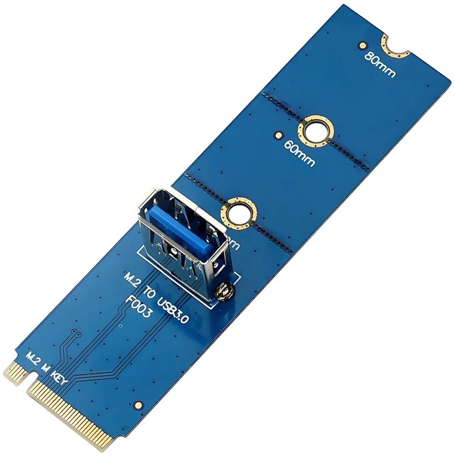 Main image of M.2 NGFF M-Key to USB3.0 Expansion Card 6Gb/s for Desktops 2230 2242 2260 2280 SSD