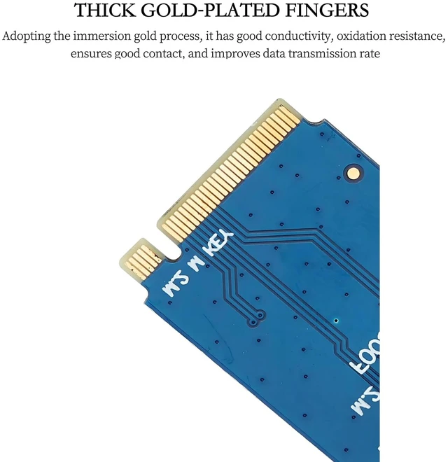 Alt view image 4 of 7 - M.2 NGFF M-Key to USB3.0 Expansion Card 6Gb/s for Desktops 2230 2242 2260 2280 SSD