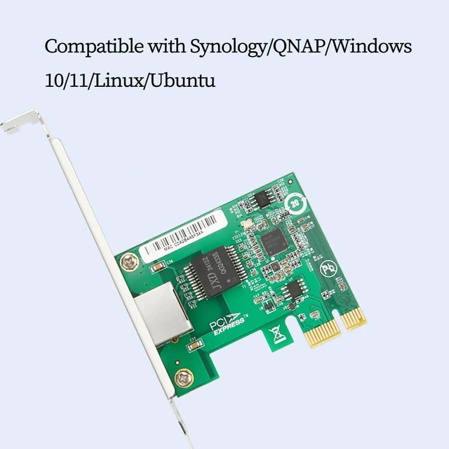 Alt view image 7 of 7 - PCIe 2.0 x1 to RJ45 2.5G Network Card with I226 Chip High-Speed Ethernet Adapter for Gaming, NAS & Servers, Compatible with ESXi 8, Supports 10/100/1000/2500 Mbps, Low Latency LAN Card