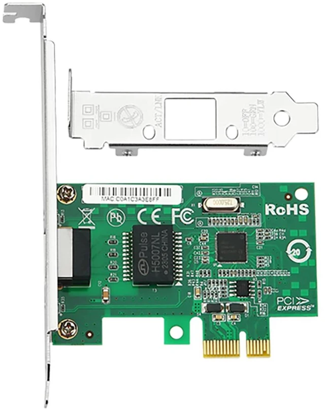 Main image of PCIe x1 to RJ45 Gigabit Ethernet Network Card with I210AT Chip RJ45 Single-Port Server LAN Adapter 10/100/1000Mbps, PXE Boot Support, Compatible with Windows/Linux/VMware
