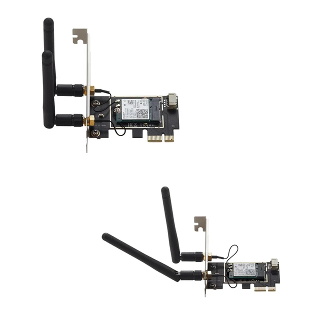 Alt view image 6 of 7 - PCIe Network Card with BE200 Chip Compatible with Wi-Fi7 Bluetooth 5.4 6 GHz 5800 Mbps Tri-Band Wire Less Adapter for Desktop PC, PCIe x1/x4/x8/x16 Support, MU-MIMO & Gigabit Network