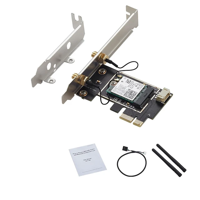 Alt view image 7 of 7 - PCIe Network Card with BE200 Chip Compatible with Wi-Fi7 Bluetooth 5.4 6 GHz 5800 Mbps Tri-Band Wire Less Adapter for Desktop PC, PCIe x1/x4/x8/x16 Support, MU-MIMO & Gigabit Network